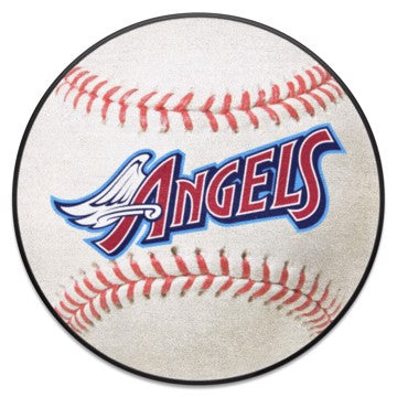 Wholesale-Anaheim Angels Baseball Mat - Retro Collection MLB Accent Rug - Round - 27" diameter SKU: 2272