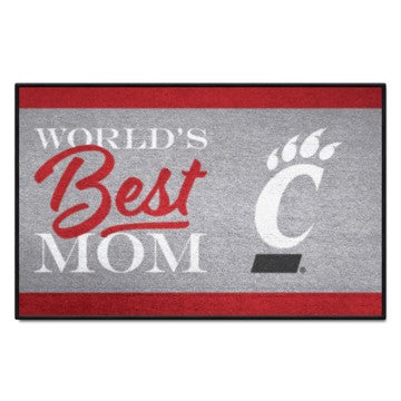 Wholesale-Cincinnati Bearcats Starter Mat - World's Best Mom 19"x30" SKU: 34533