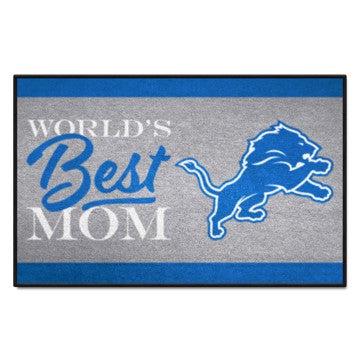 Wholesale-Detroit Lions Starter Mat - World's Best Mom NFL Accent Rug - 19" x 30" SKU: 18026