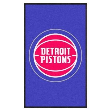 Wholesale-Detroit Pistons 3X5 High-Traffic Mat with Rubber Backing NBA Commercial Mat - Portrait Orientation - Indoor - 33.5" x 57" SKU: 9912