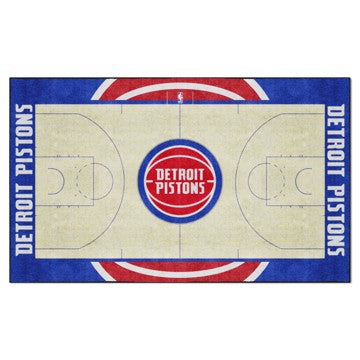 Wholesale-Detroit Pistons 6X10 Plush NBA Plush Area Rug - 70" x 117" SKU: 34437