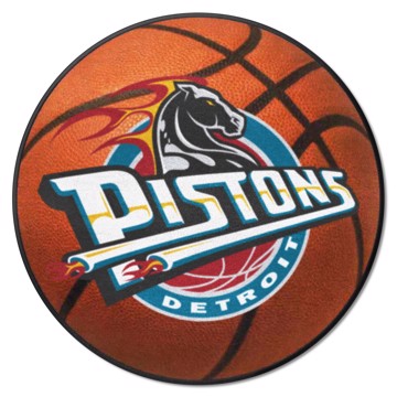 Wholesale-Detroit Pistons Basketball Mat - Retro Collection NBA Accent Rug - Round - 27" diameter SKU: 35287