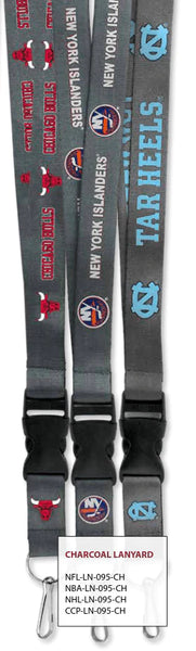{{ Wholesale }} Detroit Red Wings Charcoal Lanyards 