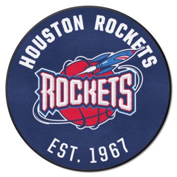 Wholesale-Houston Rockets Roundel Mat - Retro Collection NBA Accent Rug - Round - 27" diameter SKU: 35299