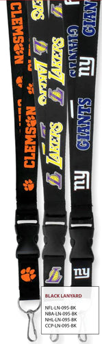 {{ Wholesale }} Los Angeles Clippers Black Lanyards 