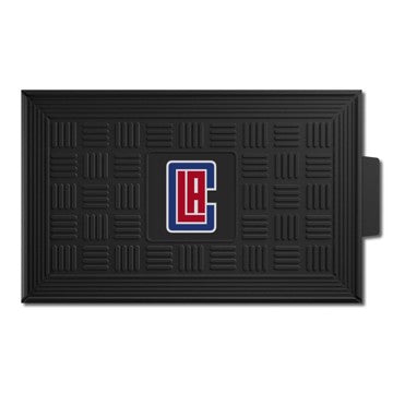 Wholesale-Los Angeles Clippers Medallion Door Mat NBA Outdoor Door Mat - 19.5" x 31" SKU: 11412