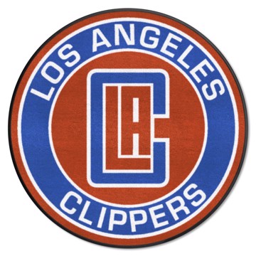 Wholesale-Los Angeles Clippers Roundel Mat NBA Accent Rug - Round - 27" diameter SKU: 18838