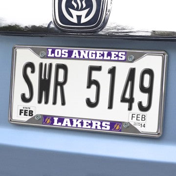 Wholesale-Los Angeles Lakers License Plate Frame NBA Exterior Auto Accessory - 6.25" x 12.25" SKU: 14796