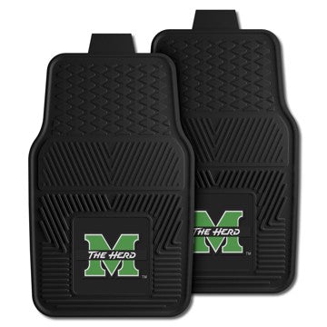 Wholesale-Marshall Thundering Herd 2-pc Vinyl Car Mat Set 17in. x 27in. - 2 Pieces SKU: 12823