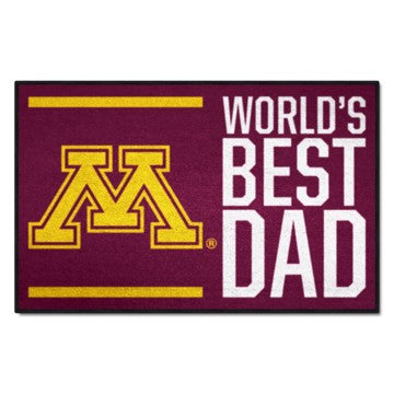 Wholesale-Minnesota Golden Gophers World's Best Dad Starter Mat 19"x30" SKU: 18222