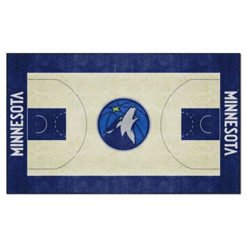 Wholesale-Minnesota Timberwolves 6X10 Plush NBA Plush Area Rug - 70" x 117" SKU: 34446