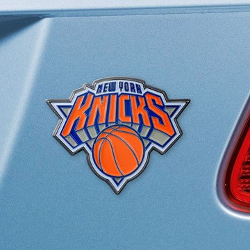 Wholesale-New York Knicks Emblem - Color NBA Exterior Auto Accessory - Color Emblem - 2.6" x 3.2" SKU: 22234