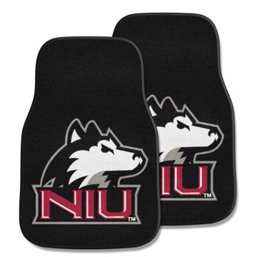 Wholesale-Northern Illinois Huskies 2-pc Carpet Car Mat Set 17in. x 27in. - 2 Pieces SKU: 5289