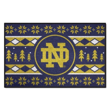Wholesale-Notre Dame Fighting Irish Holiday Sweater Starter Mat 19"x30" SKU: 25847