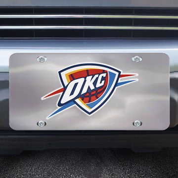 Wholesale-Oklahoma City Thunder Diecast License Plate NBA Exterior Auto Accessory - 12" x 6" SKU: 27559