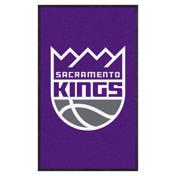 Wholesale-Sacramento Kings 3X5 High-Traffic Mat with Rubber Backing NBA Commercial Mat - Portrait Orientation - Indoor - 33.5" x 57" SKU: 9643