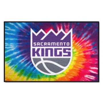 Wholesale-Sacramento Kings Starter Mat - Tie Dye NBA Accent Rug - 19" x 30" SKU: 34417