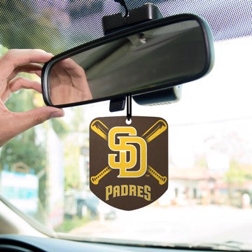 Wholesale-San Diego Padres Air Freshener 2-pk MLB Interior Auto Accessory - 2 Piece SKU: 61555