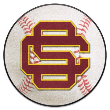 Wholesale-Southern California Trojans Baseball Mat 27" diameter SKU: 1343