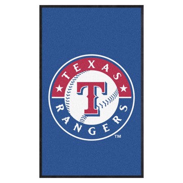 Wholesale-Texas Rangers 3X5 High-Traffic Mat with Durable Rubber Backing MLB Commercial Mat - Portrait Orientation - Indoor - 33.5" x 57" SKU: 9870