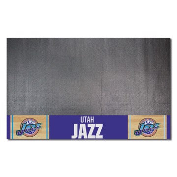 Wholesale-Utah Jazz Grill Mat - Retro Collection NBA Vinyl Mat - 26" x 42" SKU: 35420