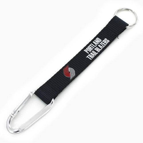 Wholesale TRAIL BLAZERS (BLACK) CARABINER LANYARD KEYCHAIN NBA-KT-147-27