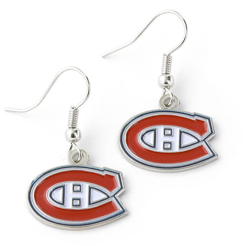 Wholesale CANADIENS DANGLER EARRINGS NHL-ER-015-05