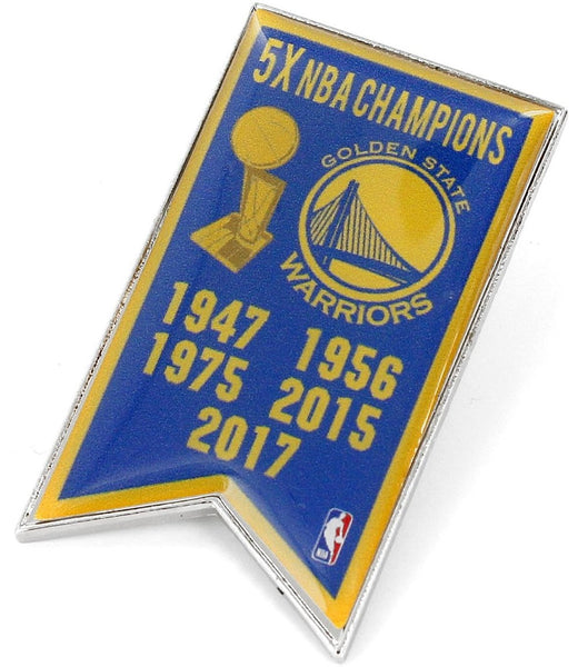 Wholesale WARRIORS (7X) CHAMPIONSHIP BANNER PIN (SP) NBA-PN-1064-23