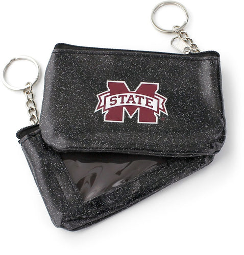 Wholesale MISSISSIPPI STATE (BLACK) SPARKLE COIN PURSE (OC) CCP-WA-991-59-BK