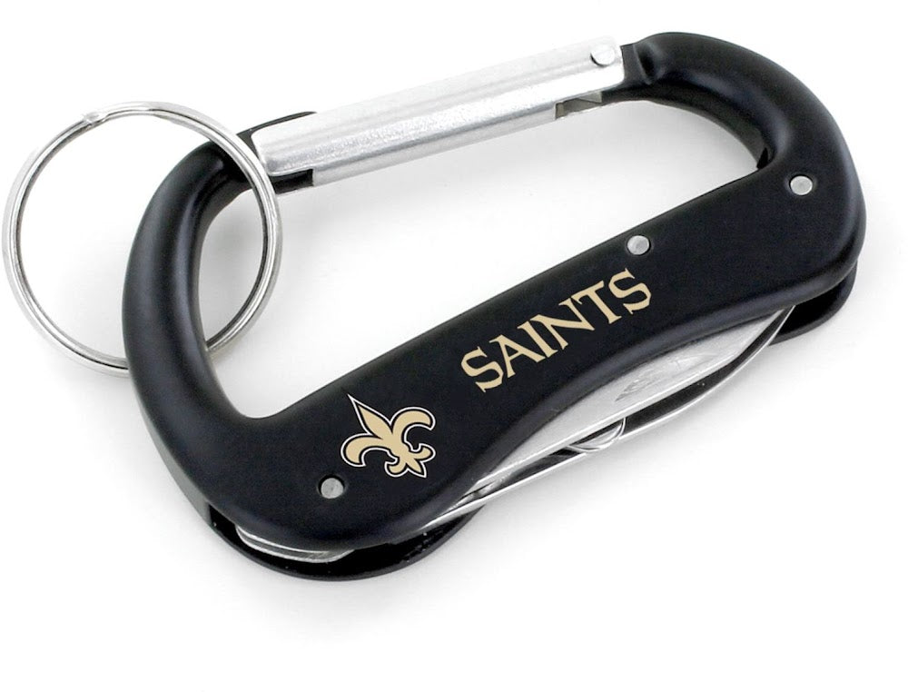 Wholesale NEW ORLEANS SAINTS CARABINER MULTI TOOL KEYCHAIN (SP) NFL-KT-1000-22