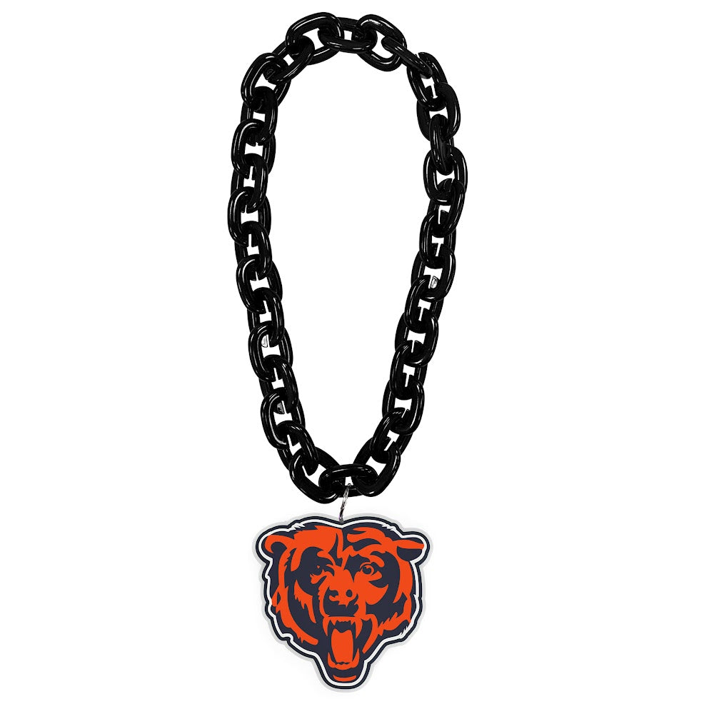 Wholesale CHICAGO BEARS HEAD (BLACK) FAN CHAIN NFL-FF-590-16-HD-BK