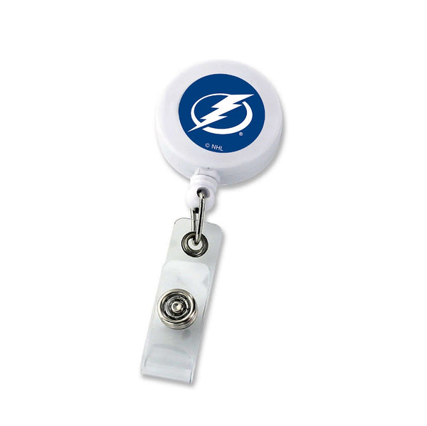 Wholesale LIGHTNING (WHITE) BADGE REEL (NE) NHL-BH-862-20