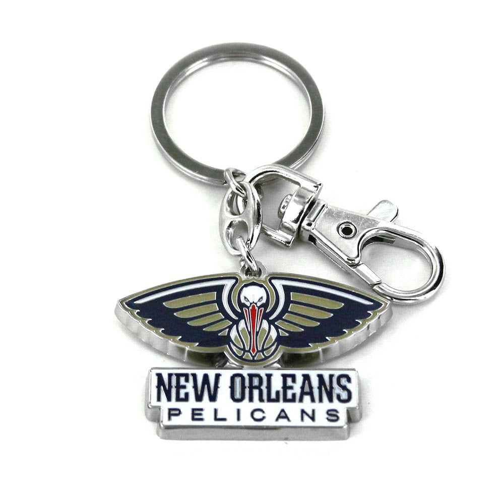 Wholesale PELICANS TEAM LOGO HEAVYWEIGHT KEYCHAIN NBA-KT-091-32