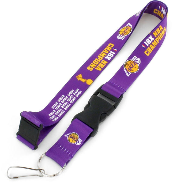 Wholesale LAKERS (17X) DYNASTY LANYARD (NM) NBA-LN-435-25