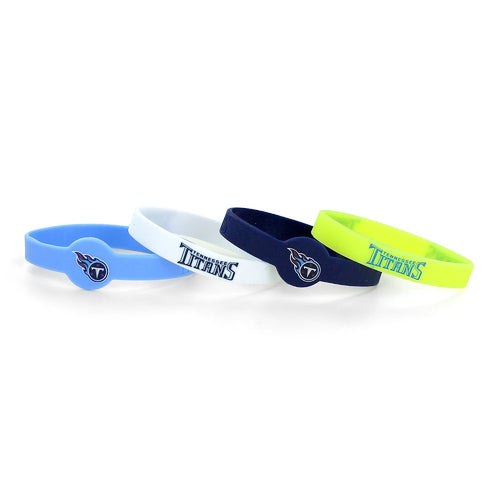 Wholesale TENNESSEE TITANS SILICONE BRACELETS (4-PACK) NFL-BC-283-05