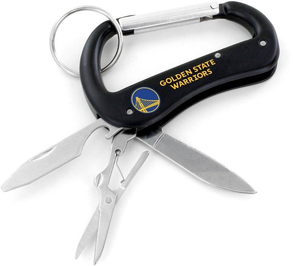 Wholesale WARRIORS CARABINER MULTI TOOL KEYCHAIN (SP) NBA-KT-1000-23