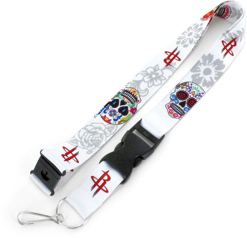 Wholesale ROCKETS (WHITE) SUGAR SKULL LANYARD NBA-LN-570-18