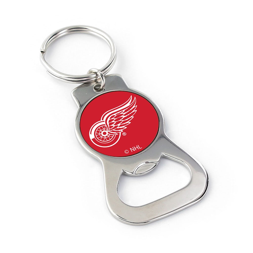 Wholesale RED WINGS BOTTLE OPENER KEYCHAIN PRIM. LOGO NHL-BK-702-23