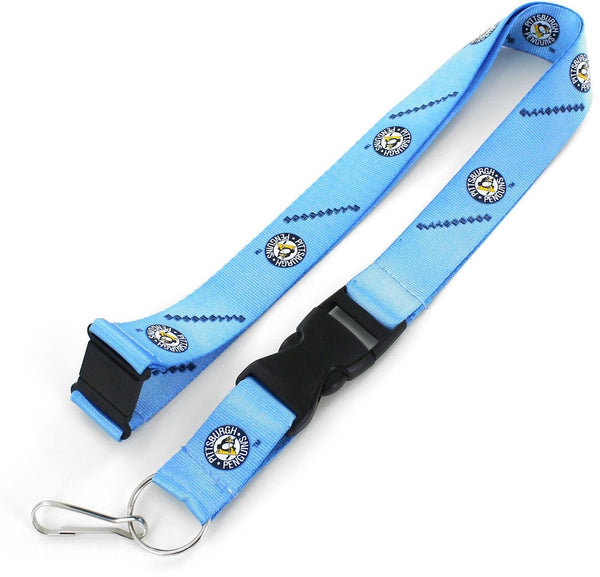 Wholesale PENGUINS RETRO (LIGHT BLUE) LANYARD NHL-LN-095-14RETRO