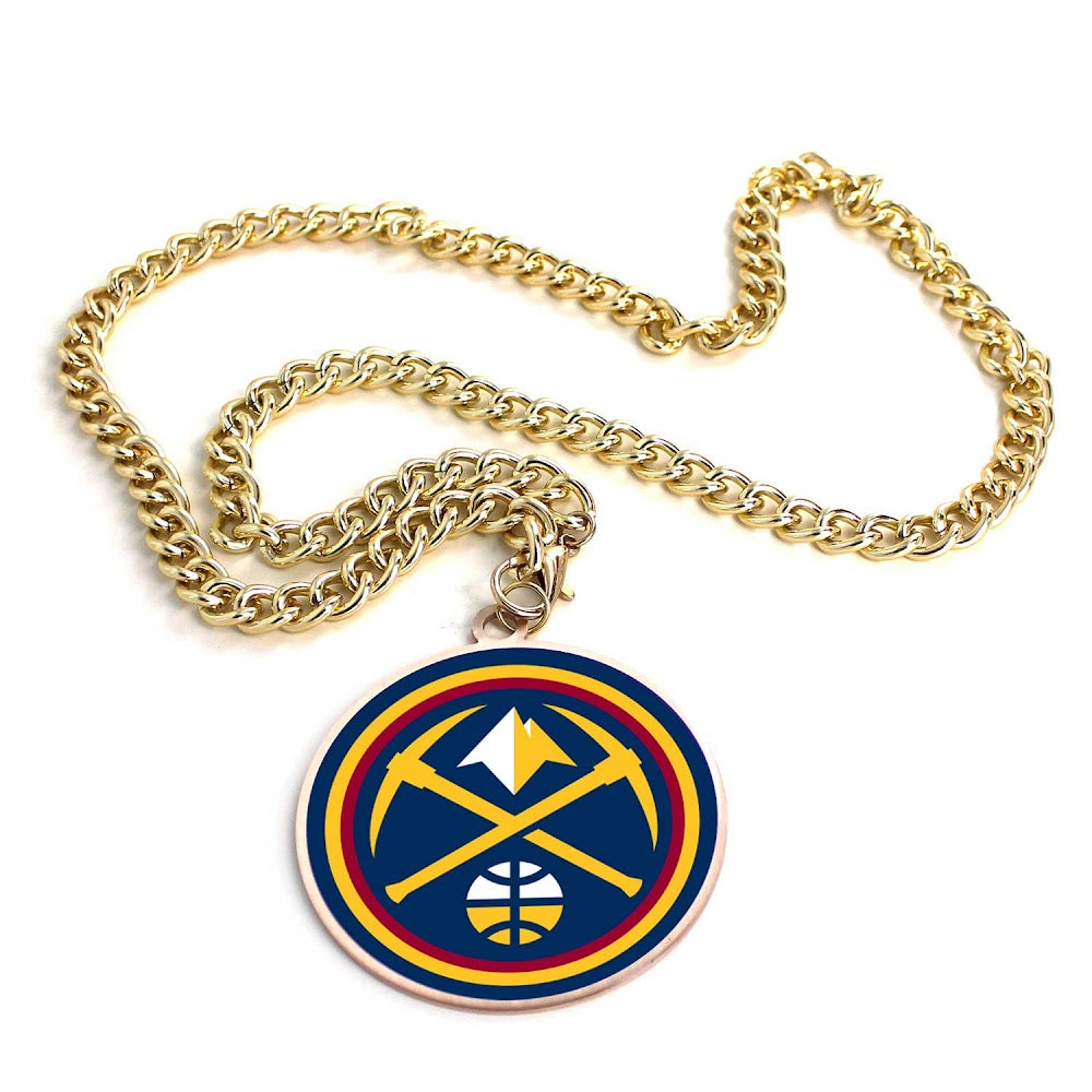 Wholesale NUGGETS (GOLD) TEAM EMBLEM NECKLACE NBA-PD-632-17