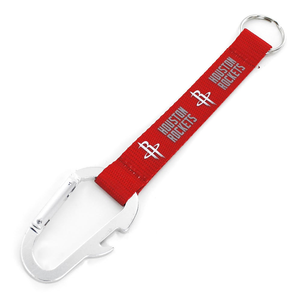 Wholesale ROCKETS BOTTLE OPENER CARABINER LANYARD KEYCHAIN (NM) NBA-KT-523-18