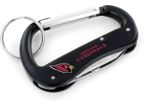 Wholesale ARIZONA CARDINALS CARABINER MULTI TOOL KEYCHAIN (SP) NFL-KT-1000-25