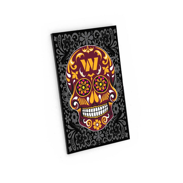 Wholesale WASHINGTON COMMANDERS SUGAR SKULL PATTERN MAGNET NFL-MG-1188-37