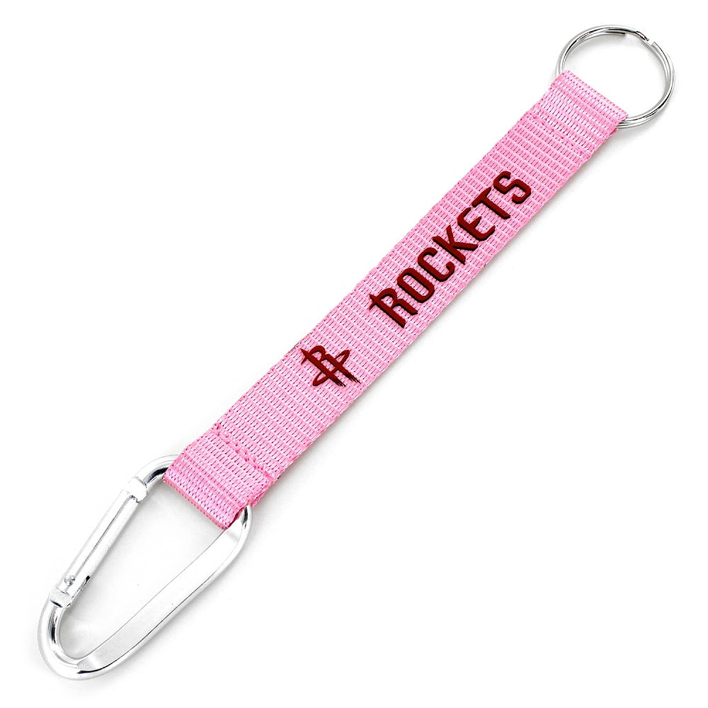 Wholesale ROCKETS PINK CARABINER KEYCHAIN (NM) NBA-KT-147-18-PK