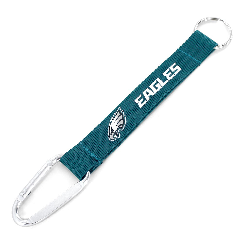 Wholesale PHILADELPHIA EAGLES (GREEN) CARABINER LANYARD KEYCHAIN NFL-KT-147-24