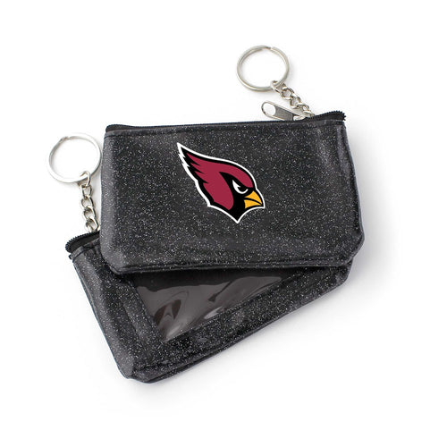 Wholesale ARIZONA CARDINALS (BLACK) SPARKLE COIN PURSE (OC) NFL-WA-991-25-BK