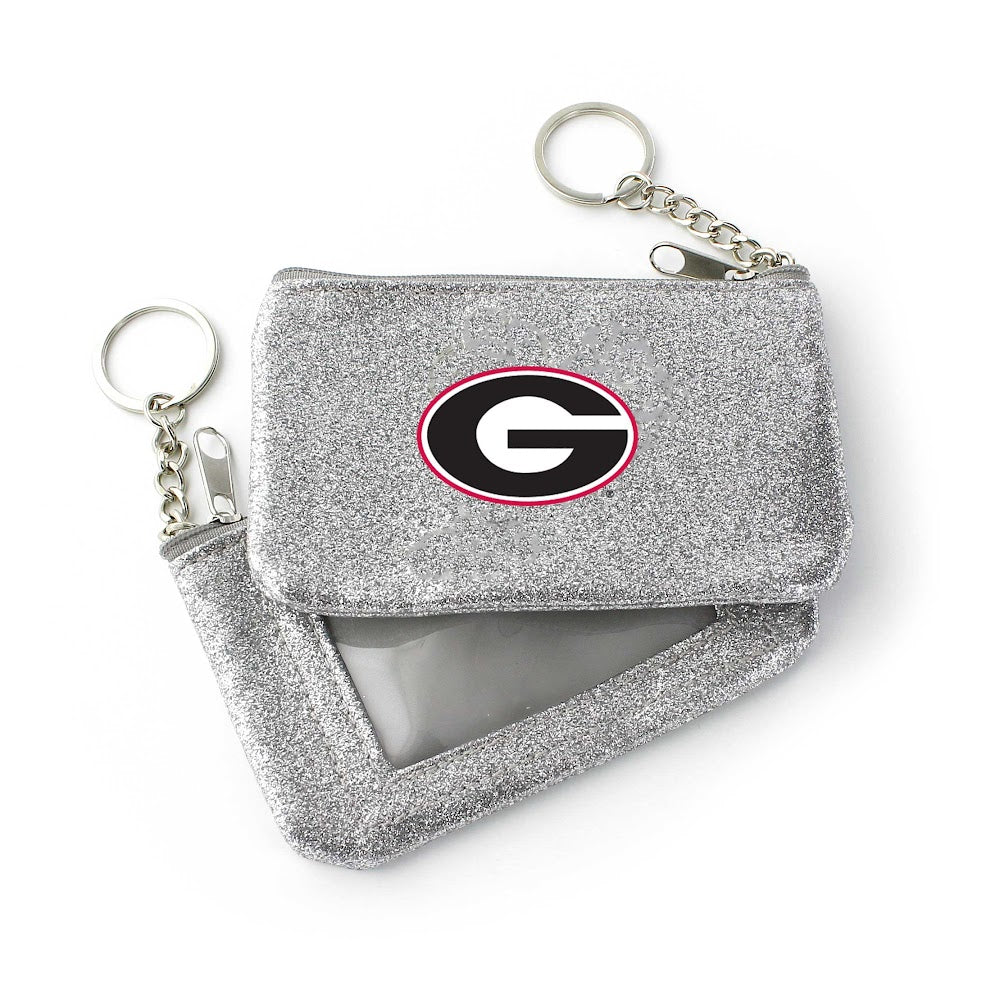 Wholesale GEORGIA (SILVER) SPARKLE COIN PURSE (OC) CCP-WA-991-09