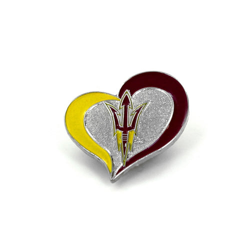 Wholesale ARIZONA STATE SWIRL HEART PIN CCP-PN-261-36