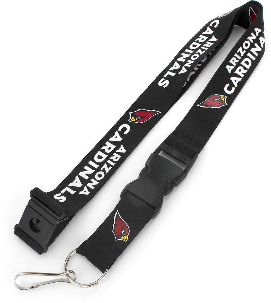 Wholesale ARIZONA CARDINALS (BLACK) TEAM LANYARD NFL-LN-095-25-BK