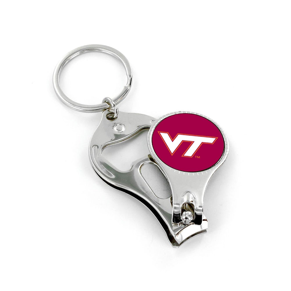 Wholesale VIRGINIA TECH NAIL CLIPPER/BOTTLE OPENER KEYCHAIN CCP-KT-861-56